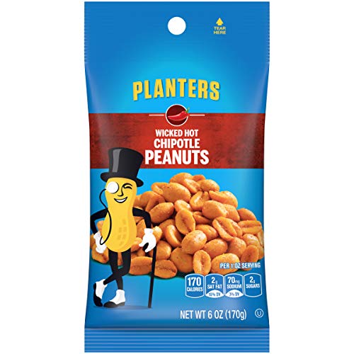Planters Wicked Hot Chipotle Peanuts 6 oz