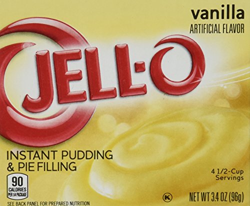 JELL-O Jello Instant Pudding and Pie Filling Vanilla 3.4 oz