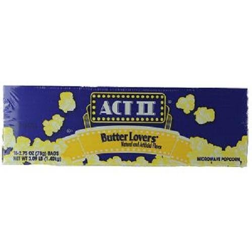 ACT II POPCORN BUTTER LOVERS 2.75 oz Each ( 18 in a Pack )