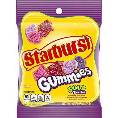 Starburst Gummies Sour Berries Peg 5.8 Ounce