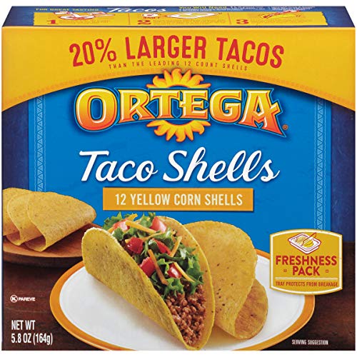 Ortega Taco Shells, Yellow Corn, 12 Count