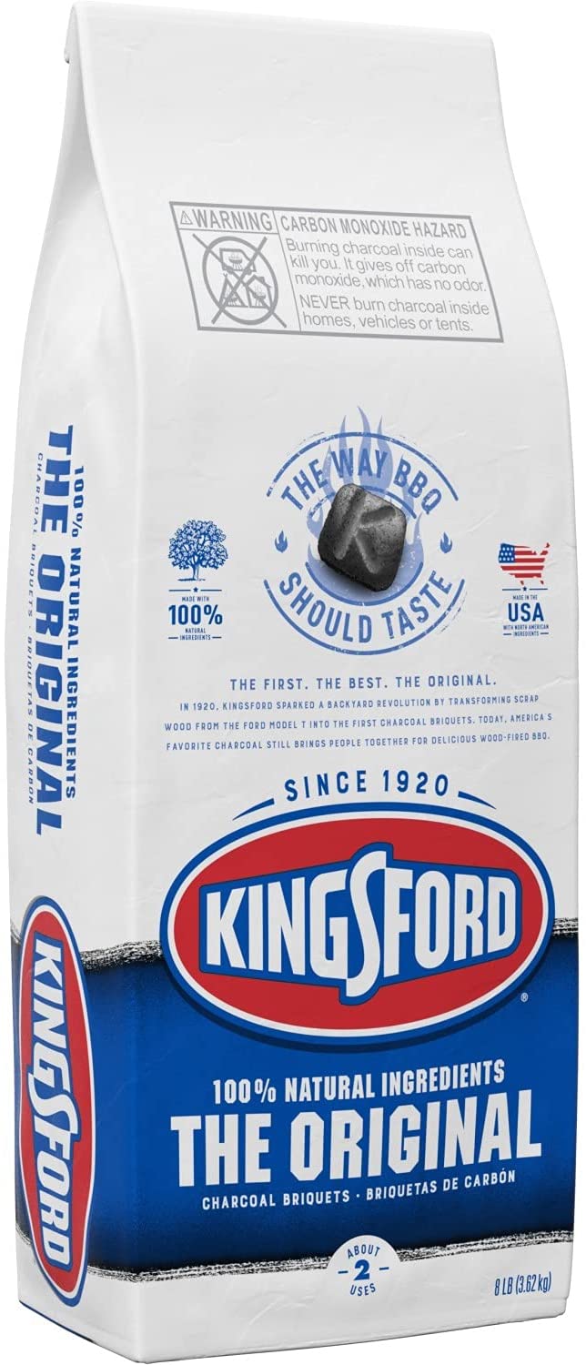 Kingsford 32071 Original Charcoal Briquettes, 8 lb, Black