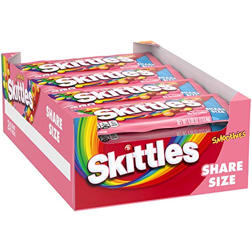 Skittles Smoothies Share Size Candy, 4oz Pack, Smoothie, 4 Oz (Pack Of 24)