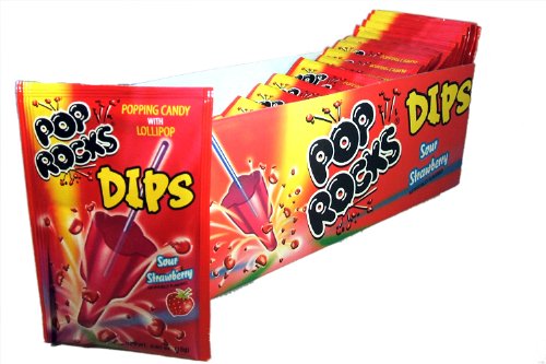 Pop Rocks Dips - Sour Strawberry 18ct.