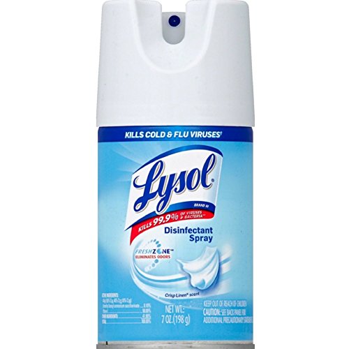 Lysol Disinfectant Spray, Crisp Linen, 7 Ounce [Pack of 2]