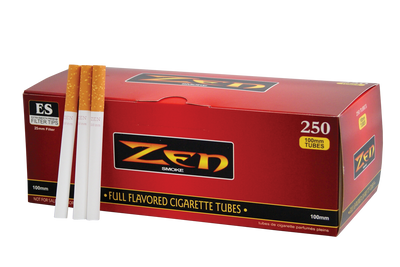 Zen 100mm Size Full Flaor Cigarette Tubes 250 Count Per Box