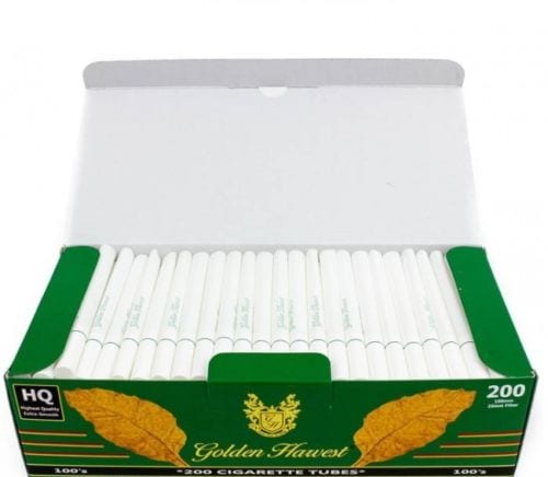 Golden Harvest King Size Cigarette Tubes Menthol Carton (Pack of 200)