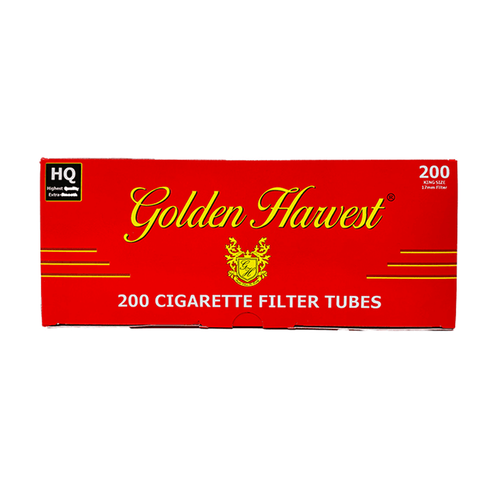 Golden Harvest King Size Cigarette Tubes Red Carton (Pack of 200)