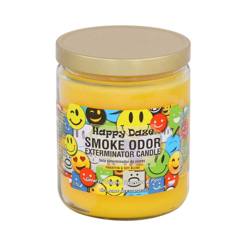 Smoke Odor Exterminator 13 oz Jar Candle Happy Daze